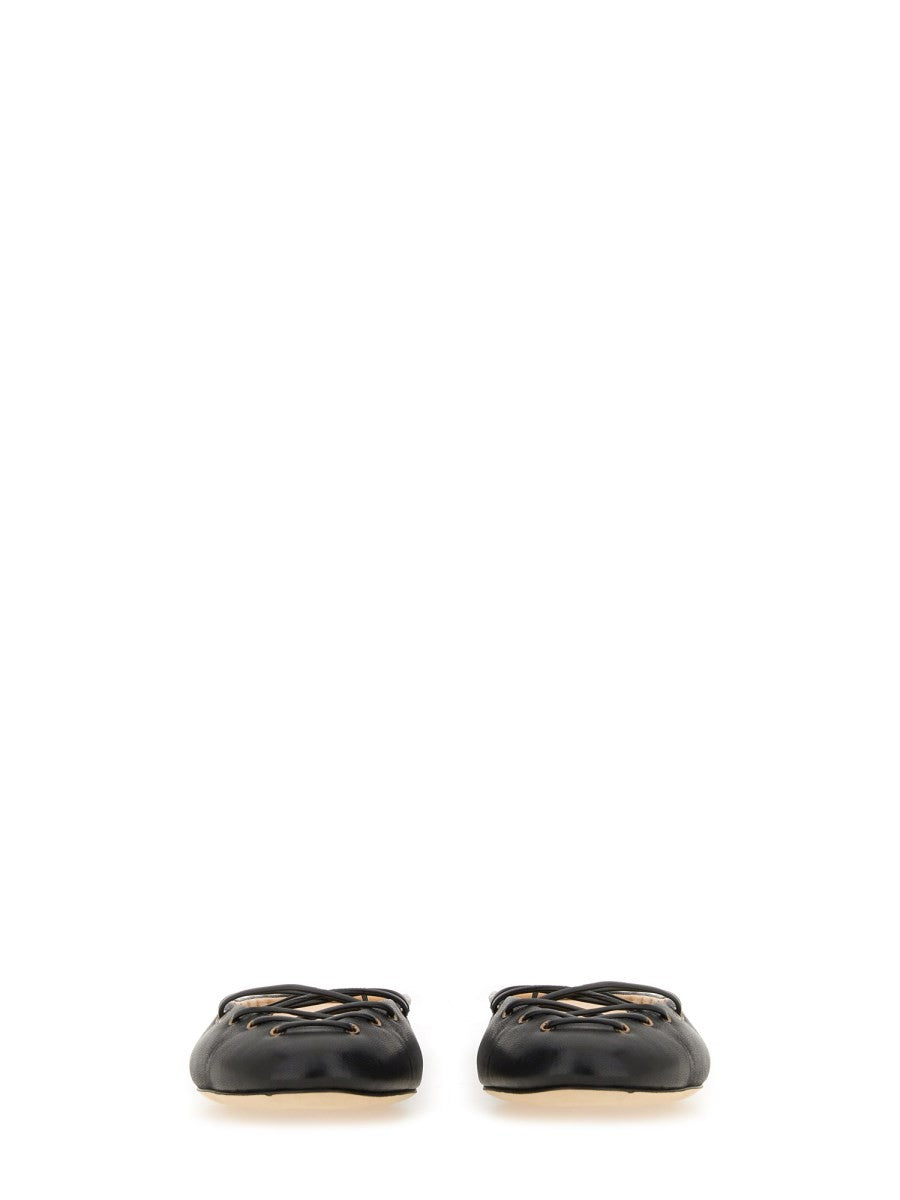 CHLOE’ - Chloe’ Ballerina ’Ghillies’ - Woman-&gt;FOOTWEAR-&gt;FLATS