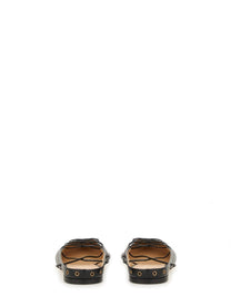 CHLOE’ - Chloe’ Ballerina ’Ghillies’ - Woman-&gt;FOOTWEAR-&gt;FLATS