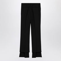 Chloé - Chloé Black asymmetrical wool trousers - Trousers