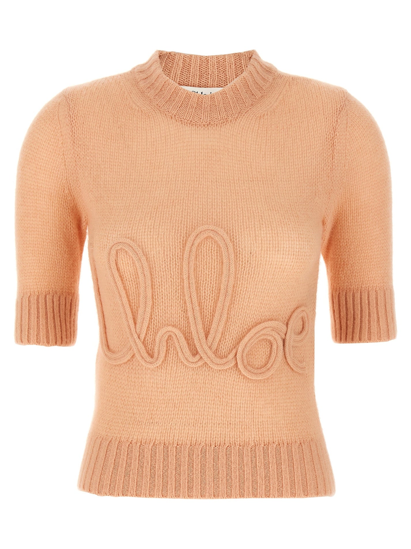 CHLOÉ - CHLOÉ - Logo embroidery sweater - Women’s Knitwear