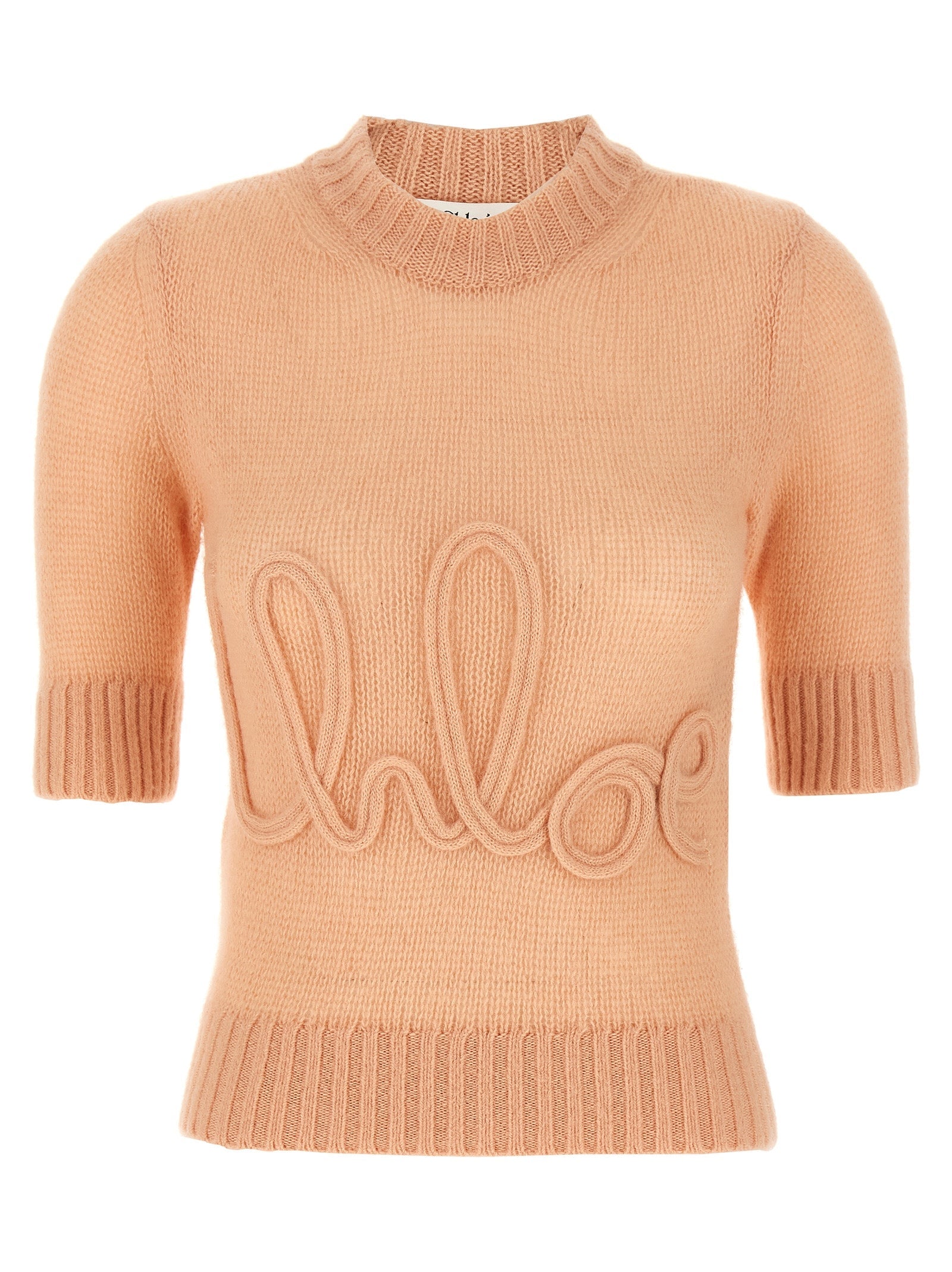 CHLOÉ - CHLOÉ - Logo embroidery sweater - Women’s Knitwear