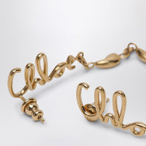 Chloé - Chloé Iconic gold dangling earrings - Women’s Accessories