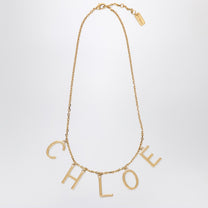 Chloé - Chloé Letters necklace in Vintage Gold brass - Jewellery