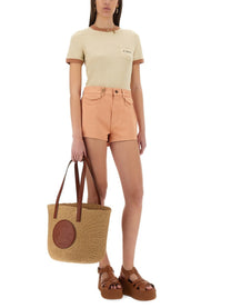 CHLOE’ - Cotton Shorts - Home-&gt;Woman-&gt;Clothing-&gt;Shorts