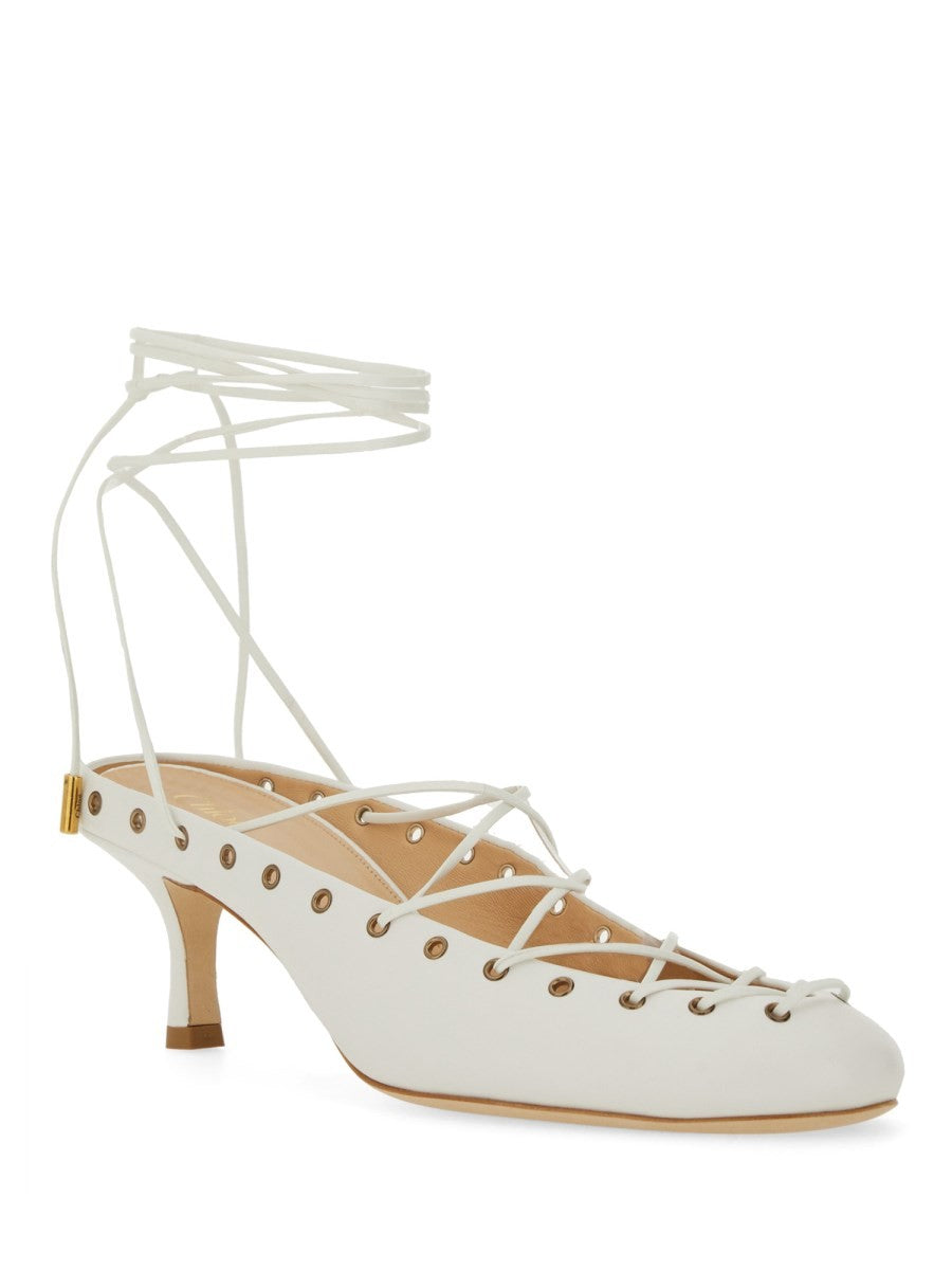 CHLOE’ - Chloe’ Décolleté ’Ghillies’ - Woman-&gt;FOOTWEAR-&gt;HIGH HEELS