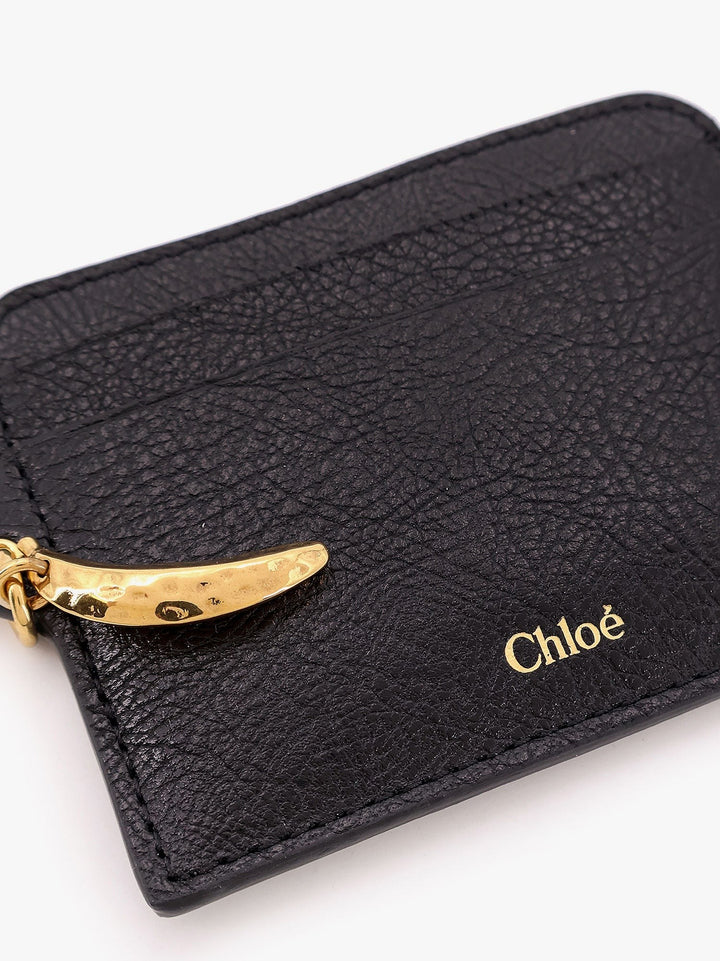 CHLOE’ - Leather Card Holder With Banana Charm - Home->Woman->Accessories->Wallets