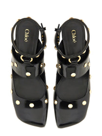 CHLOE’ - Chloe’ Sandalo ’Jade’ - Woman-&gt;FOOTWEAR-&gt;FLATS