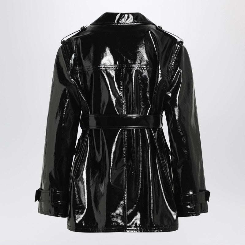 Chloé - Chloé Black glossy cotton canvas jacket - Coats