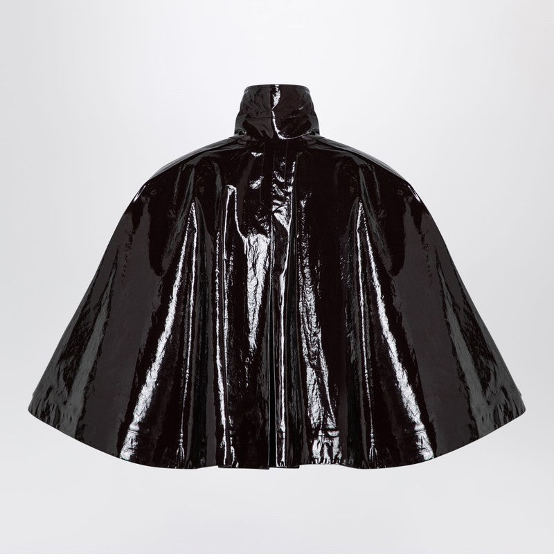 Chloé - Chloé Short brown shiny cotton cape - Coats