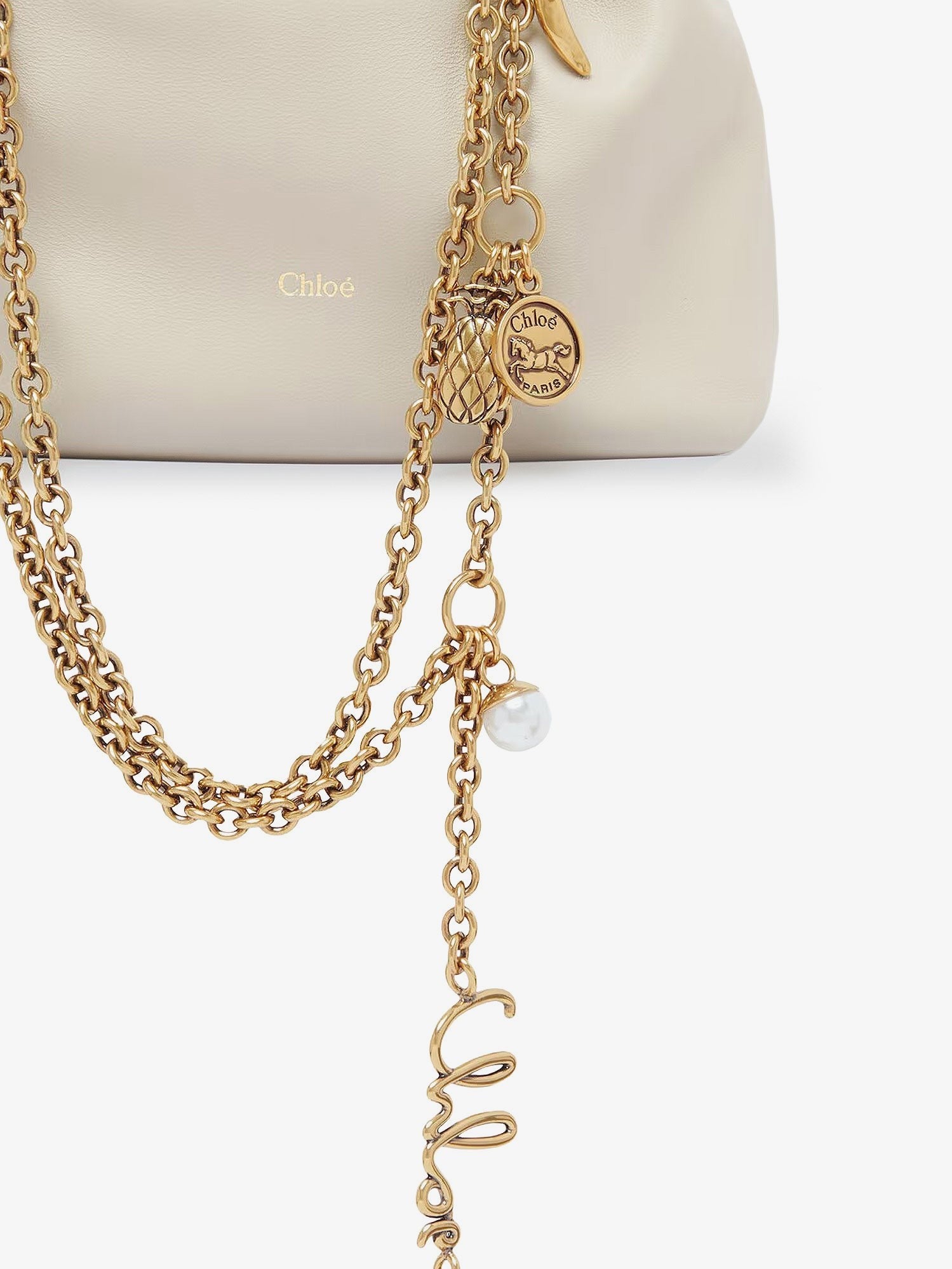 Chloé Women's Chloé Icons Mini Leather Crossbody Bag White