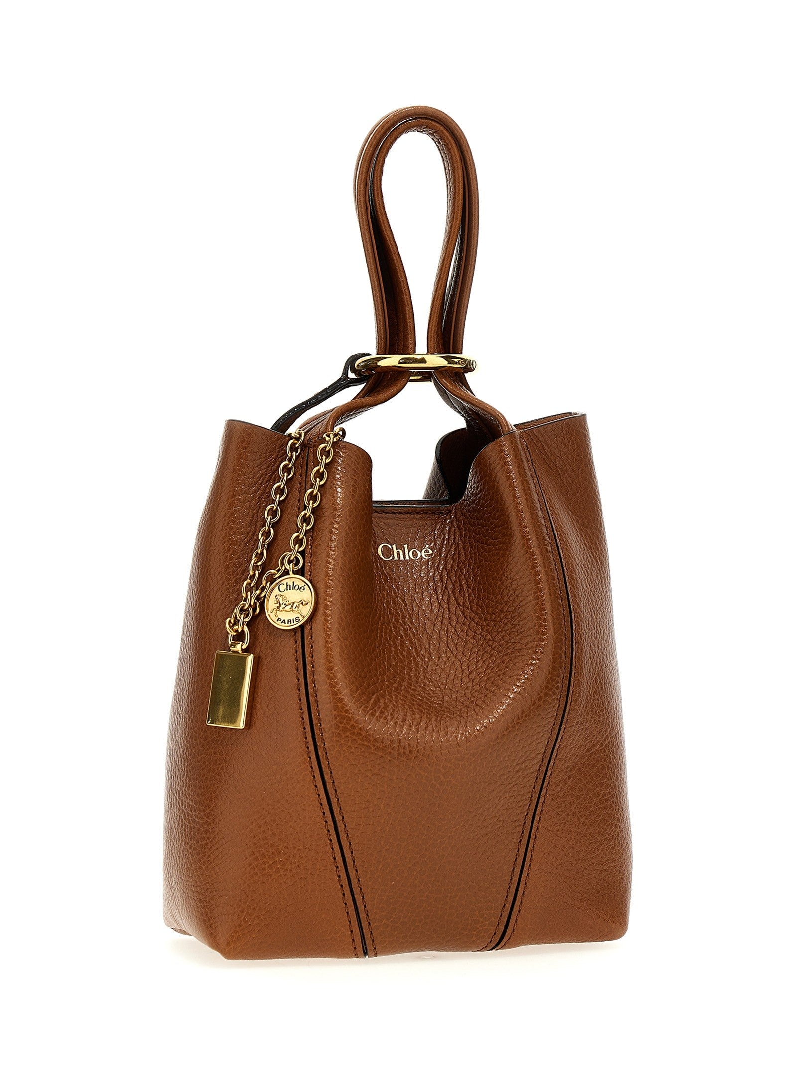Chloé Chloé Spin Handbag Brown