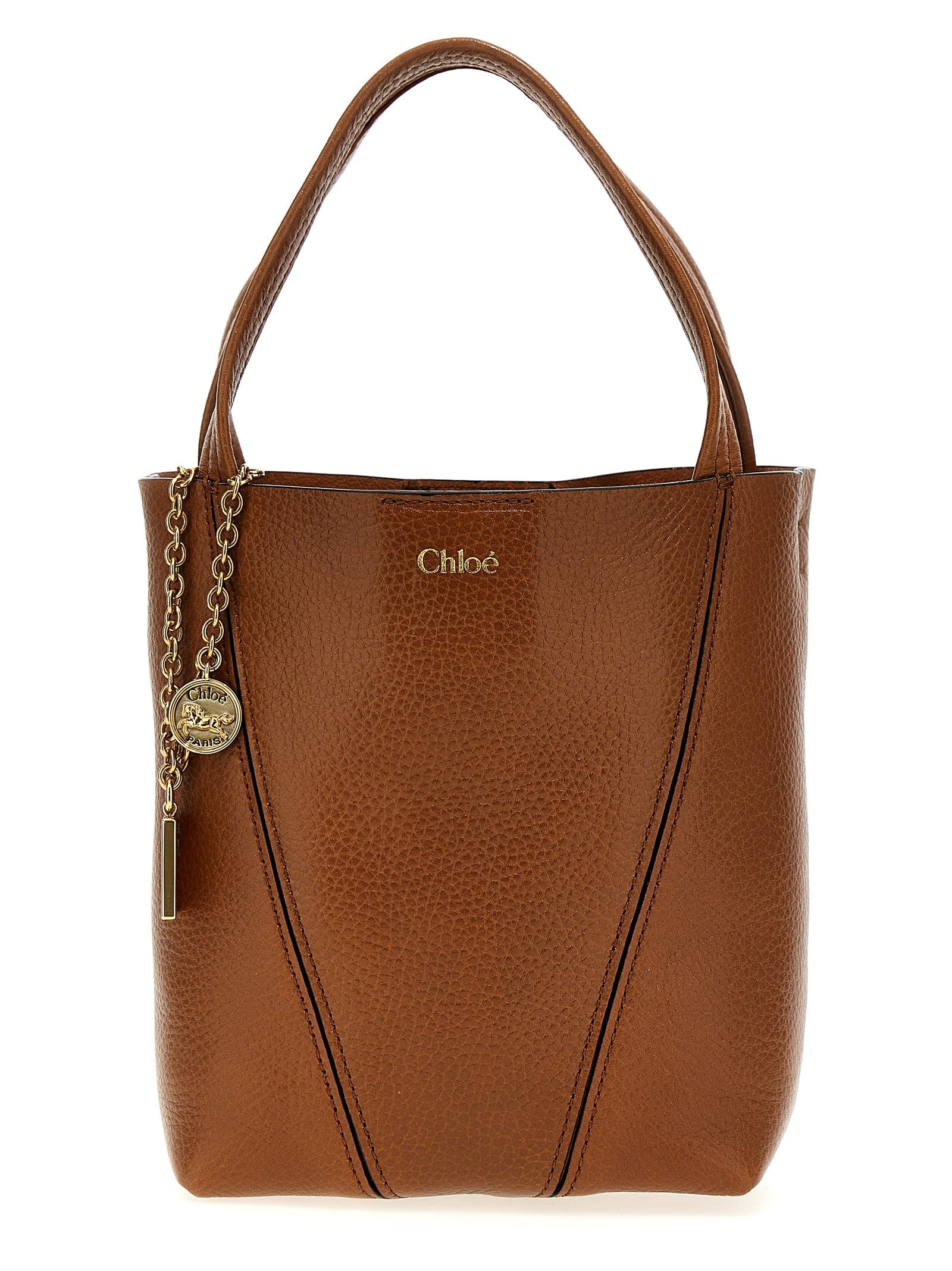 Chloé Chloé Spin Handbag Brown