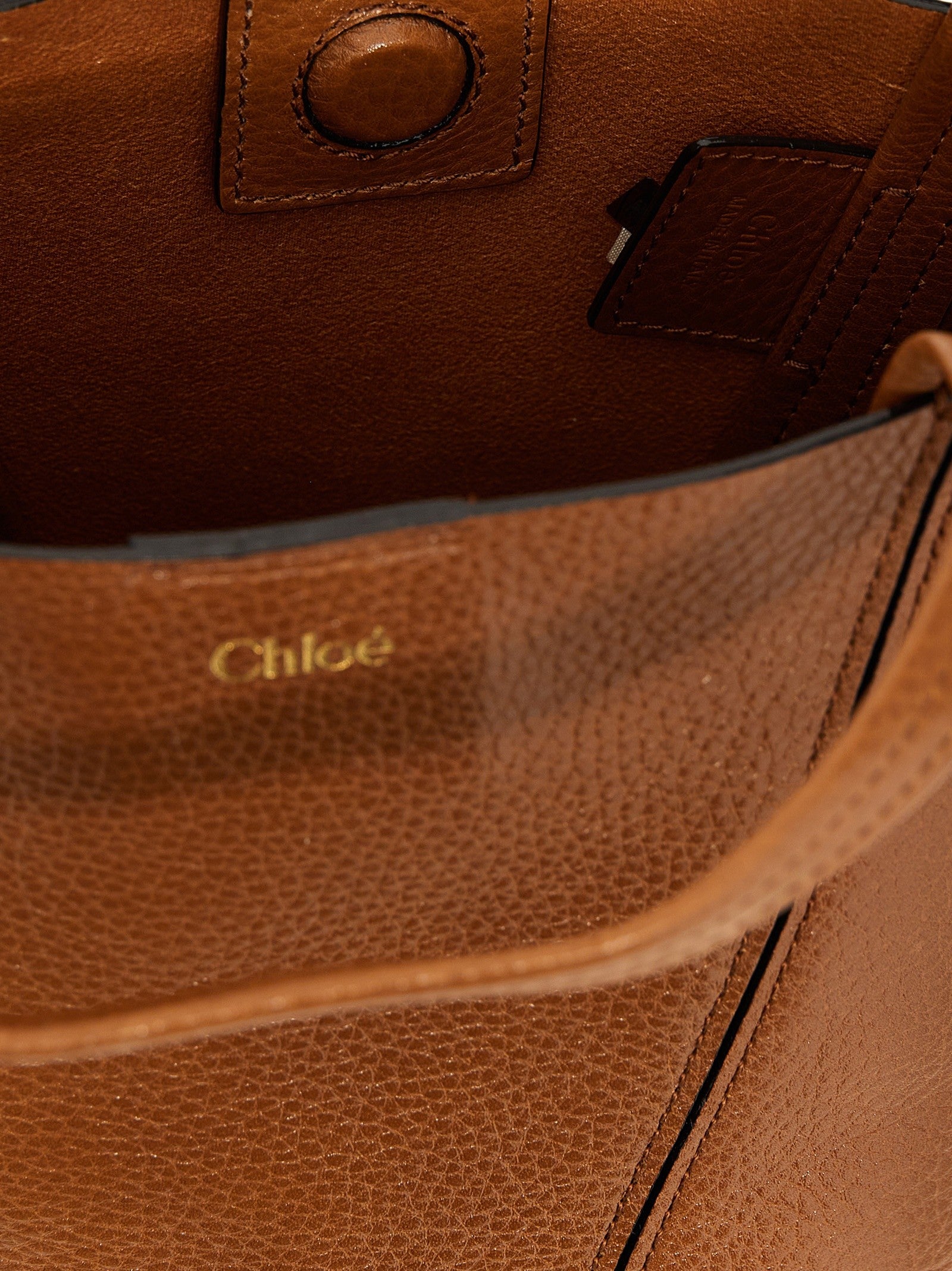 Chloé Chloé Spin Handbag Brown