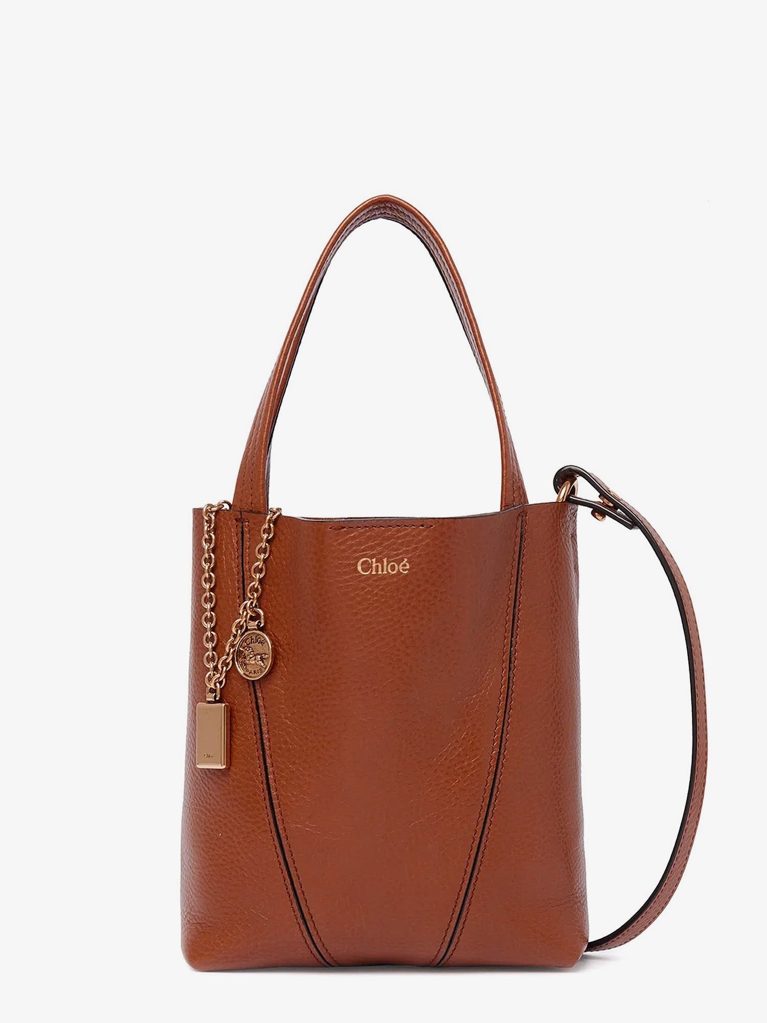 Chloé Women's Chloé Spin Leather Crossbody Bag Brown