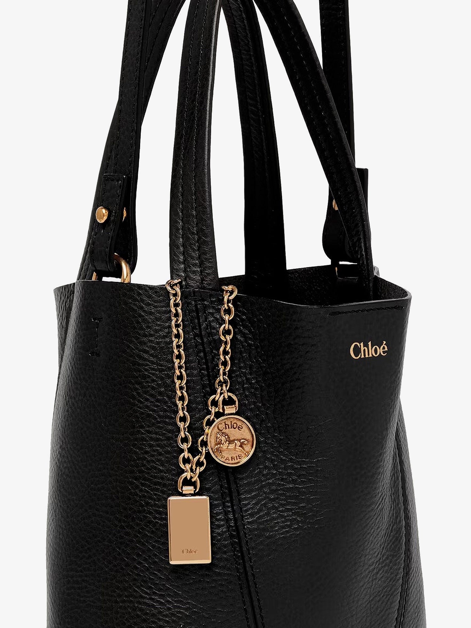 Chloé Women's Chloé Spin Leather Crossbody Bag Black