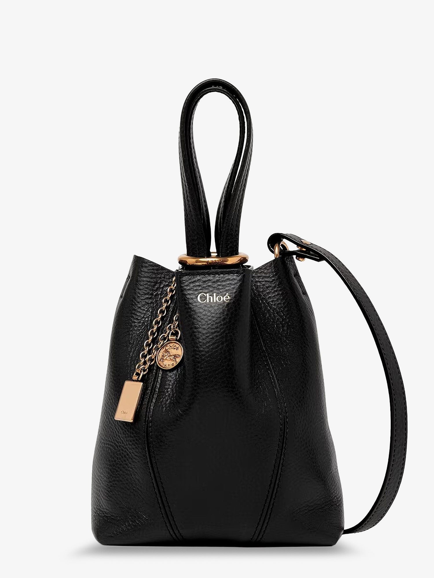 Chloé Women's Chloé Spin Leather Crossbody Bag Black