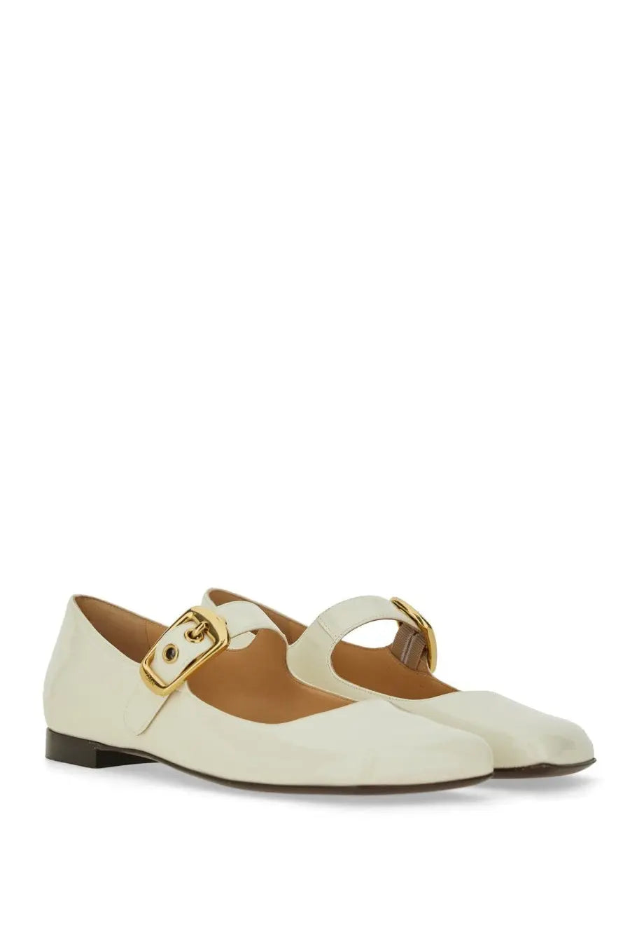 Chloé Women's Polly Ballet Flats White, view 2