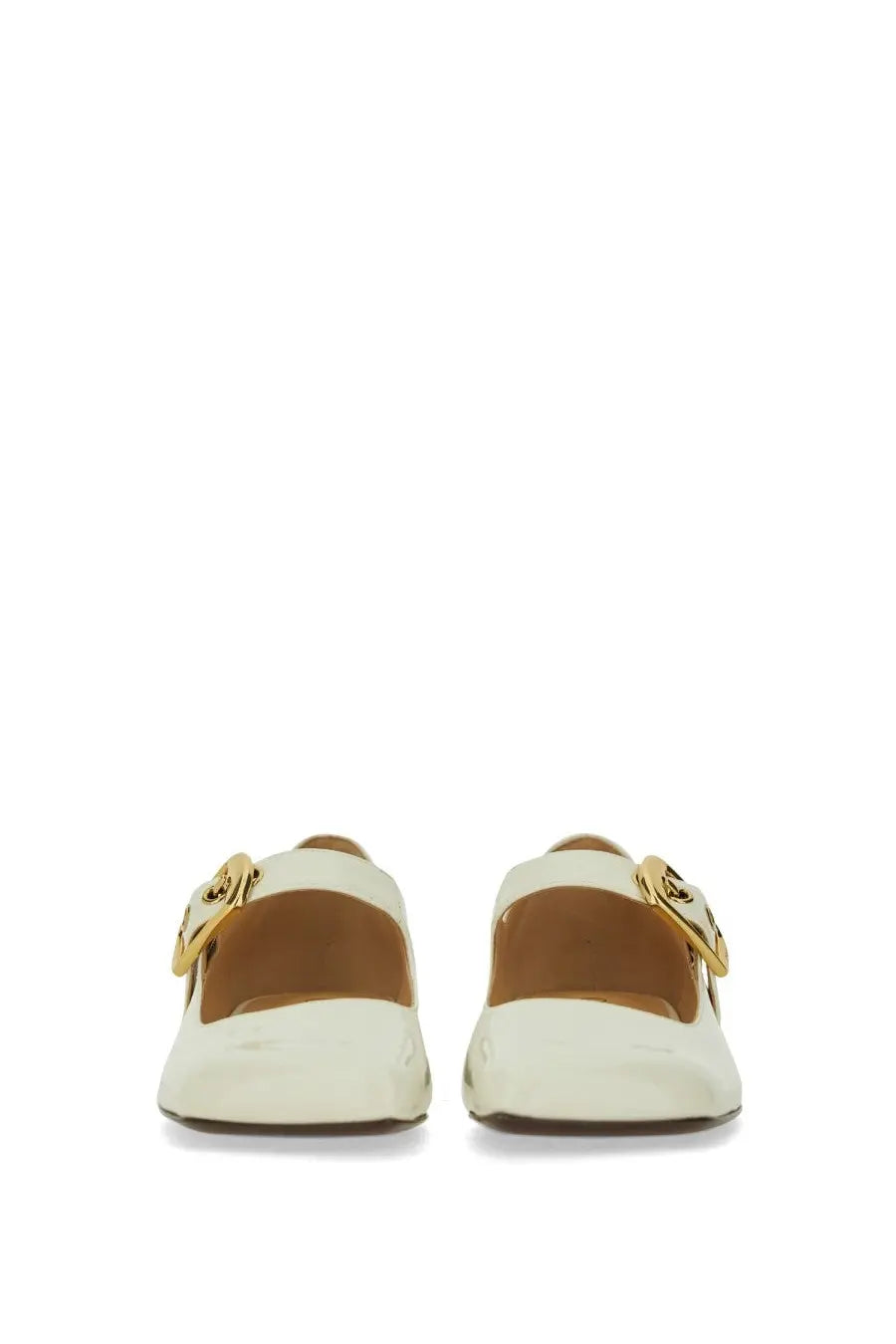 Chloé Women's Polly Ballet Flats White, view 4