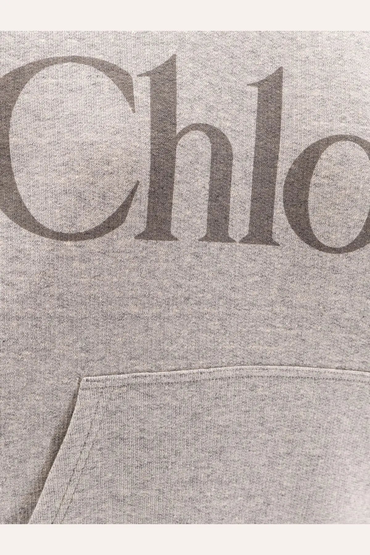 Chloé Women's Cotton Blend Sweatshirt Grey, view 3