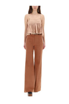 Chloé Women's Flared Pants Brown, view 2