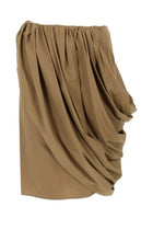 Chloé Women's Poplin Cotton Wallet Skirt Brown