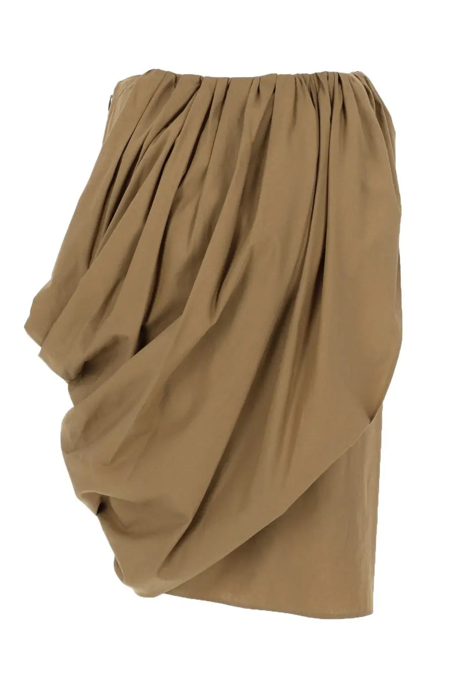 Chloé Women's Poplin Cotton Wallet Skirt Brown, view 2