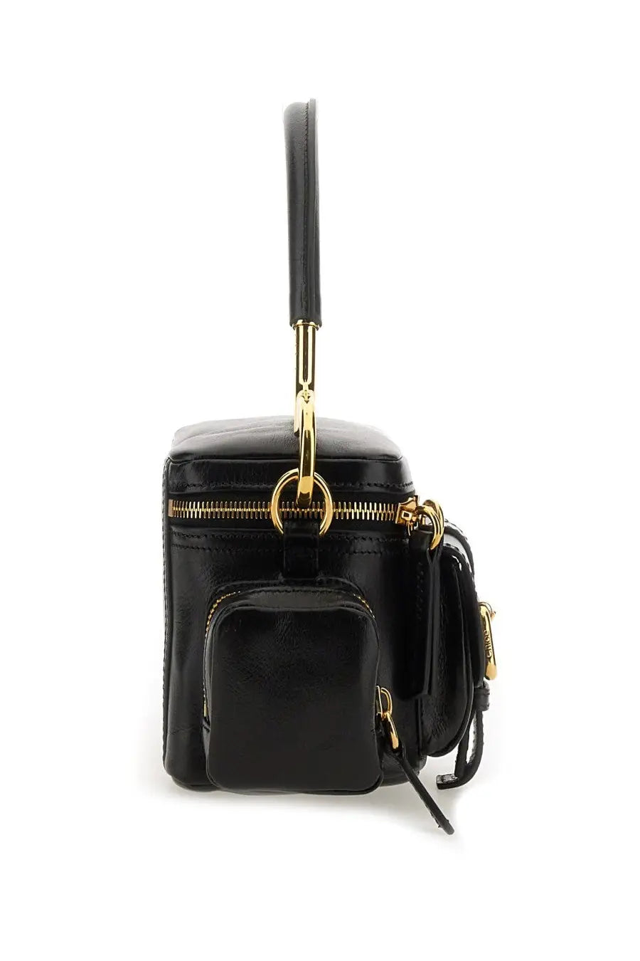 Chloé Women's Leather Camera Bag Black, view 4