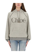 Chloé Women's Oversized Hoodie Grey