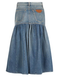 Chloé Women's Shorts Bermuda Palloncino Blue, view 2