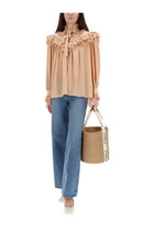 Chloé Women's Silk Shirt Beige, view 2
