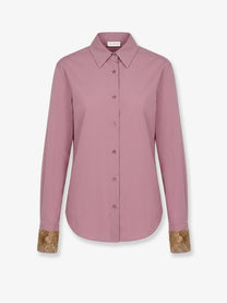 Dries Van Noten Women's Chloris Cotton Shirt Pink