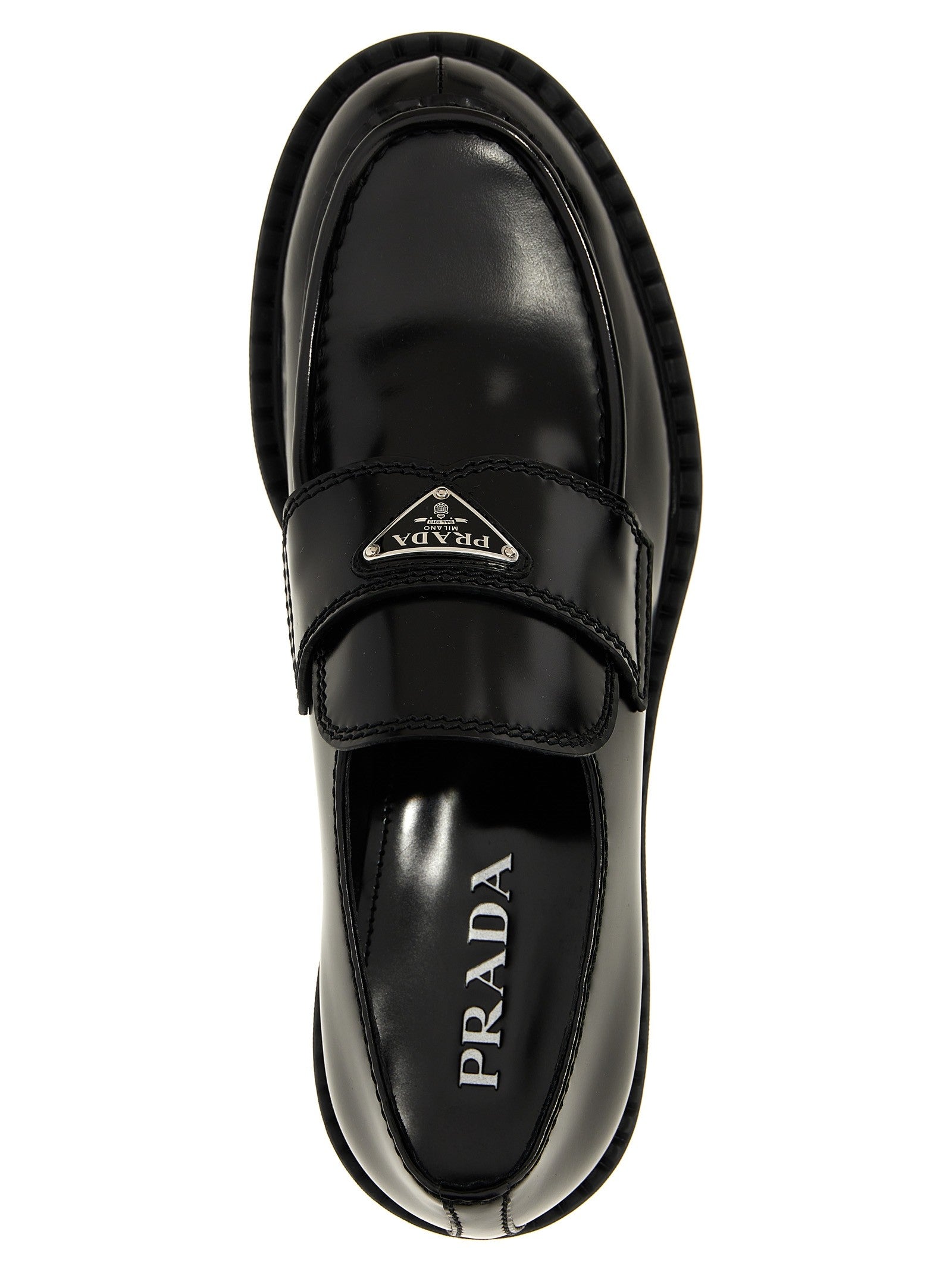 Prada Chocolate Loafers Black
