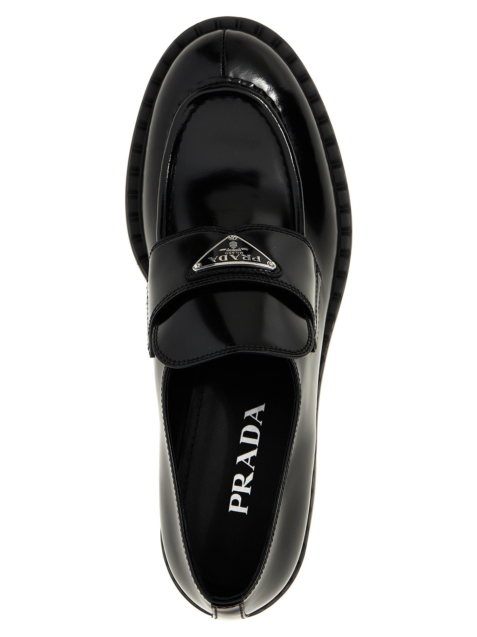 PRADA Chocolate Loafers Black