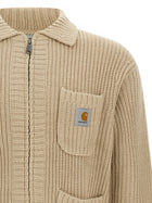 Carhartt Wip Chore Cardigan Beige, view 3