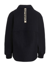 KHRISJOY Chore Quilted Stripes Down Jacket Blue