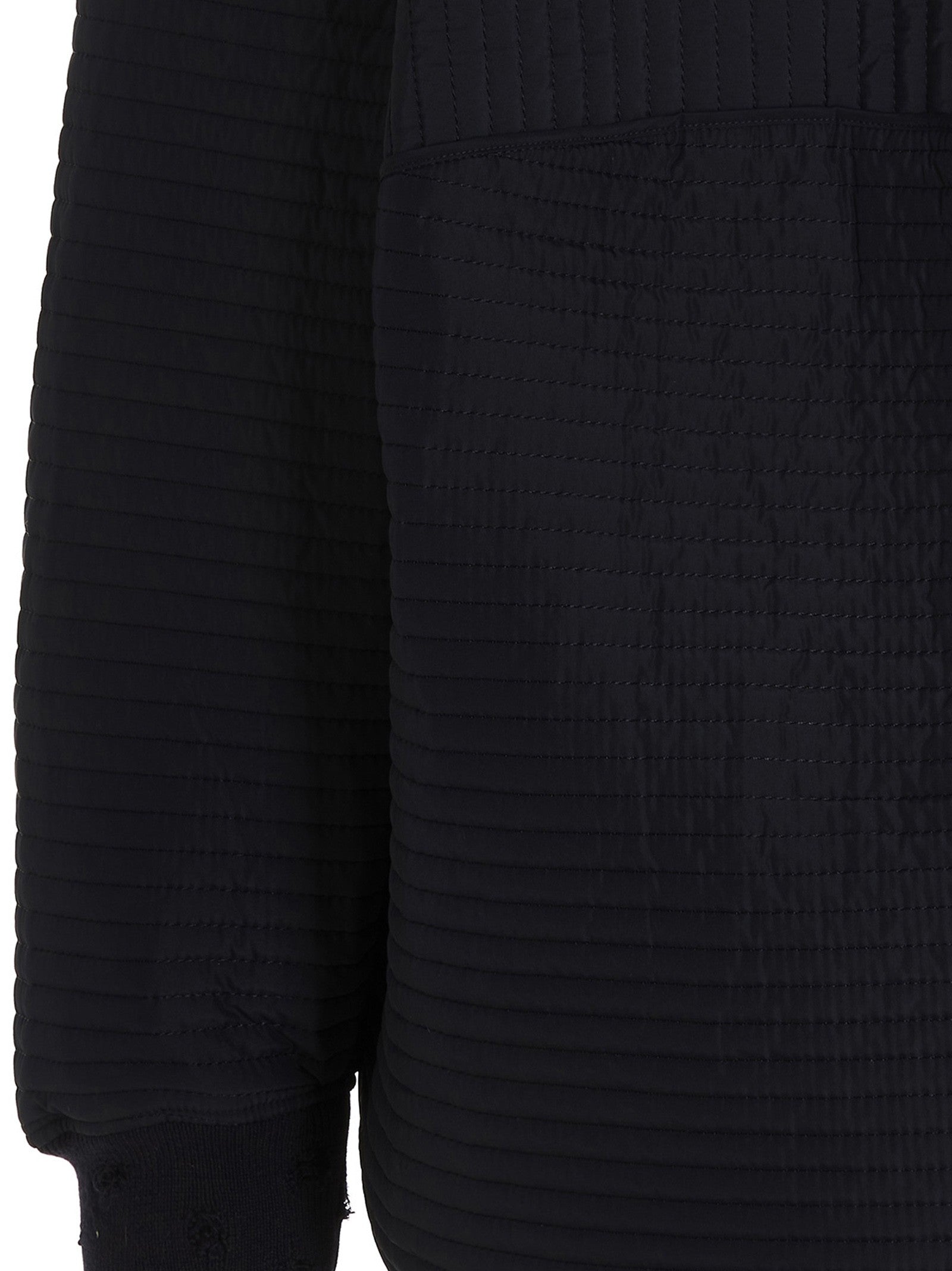 KHRISJOY Chore Quilted Stripes Down Jacket Blue