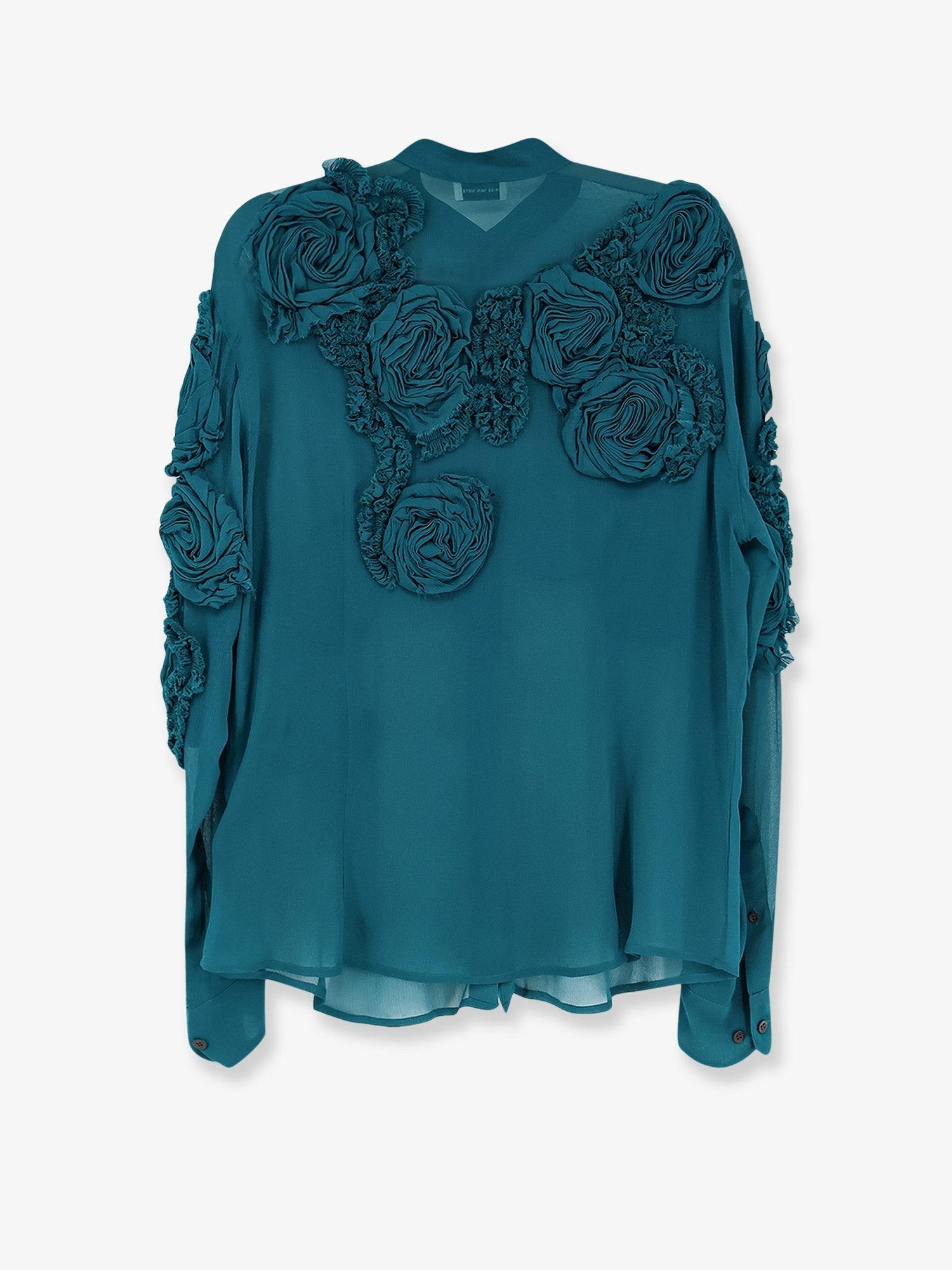 Dries Van Noten Women's Chowsa Viscose Shirt Blue