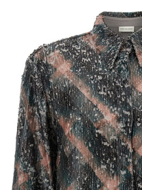 Dries Van Noten Chowy Emb Shirt Green