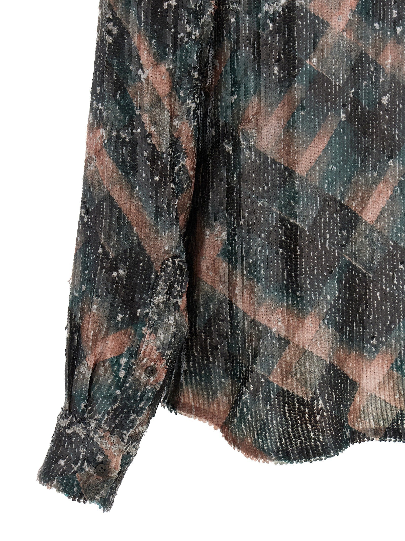 Dries Van Noten Chowy Emb Shirt Green