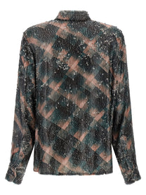 Dries Van Noten Chowy Emb Shirt Green