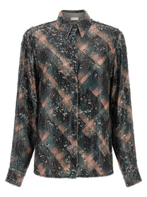 Dries Van Noten Chowy Emb Shirt Green