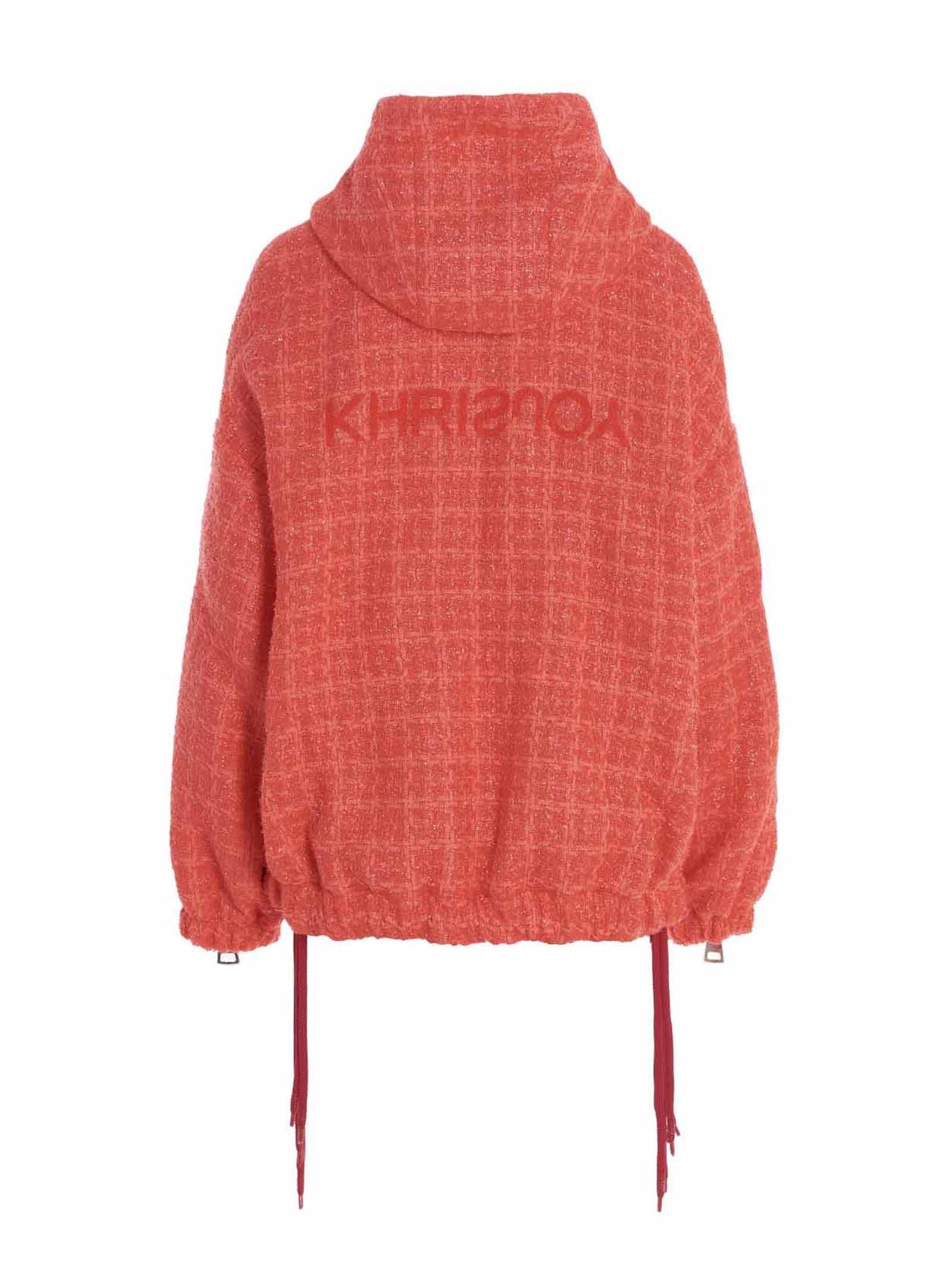 KHRISJOY Chris Windbreaker Tweed Jacket Pink