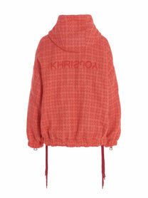 KHRISJOY Chris Windbreaker Tweed Jacket Pink
