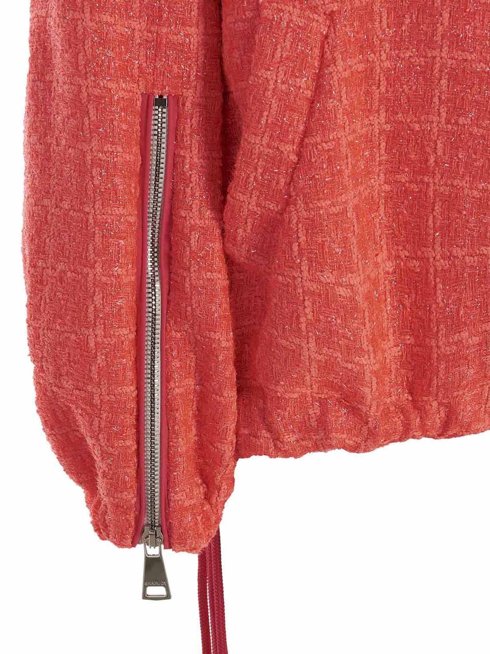 KHRISJOY Chris Windbreaker Tweed Jacket Pink