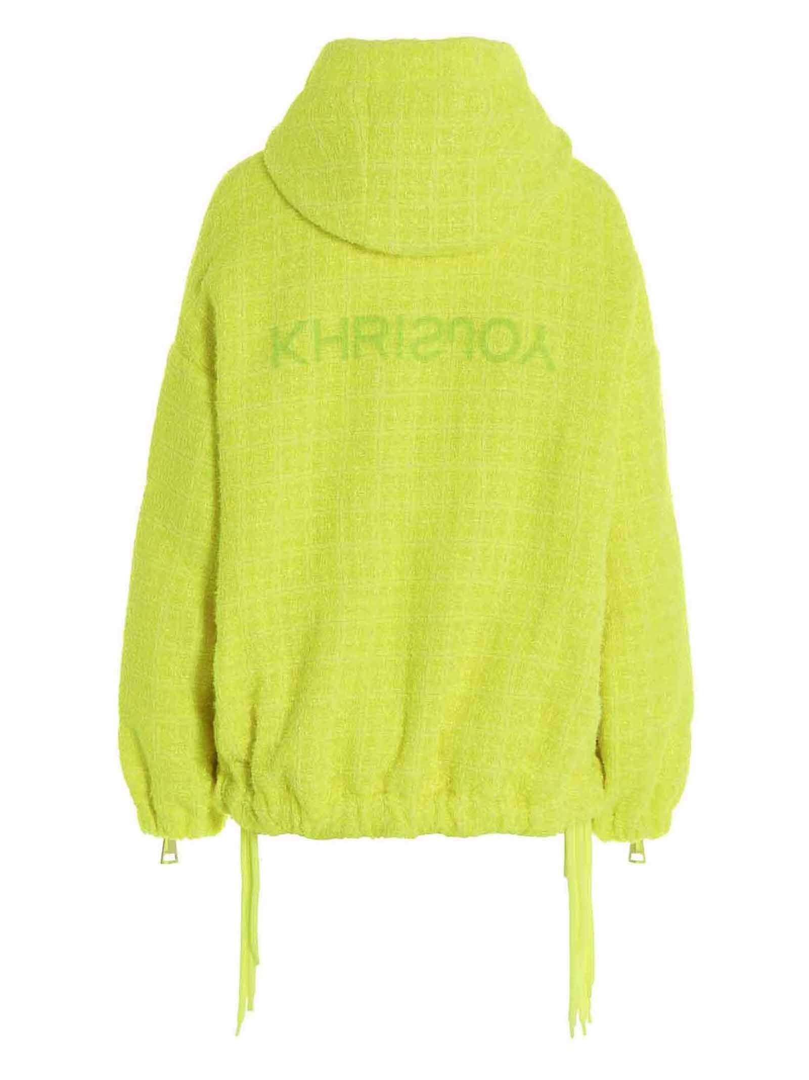 KHRISJOY Chris Windbreaker Tweed Jacket Yellow