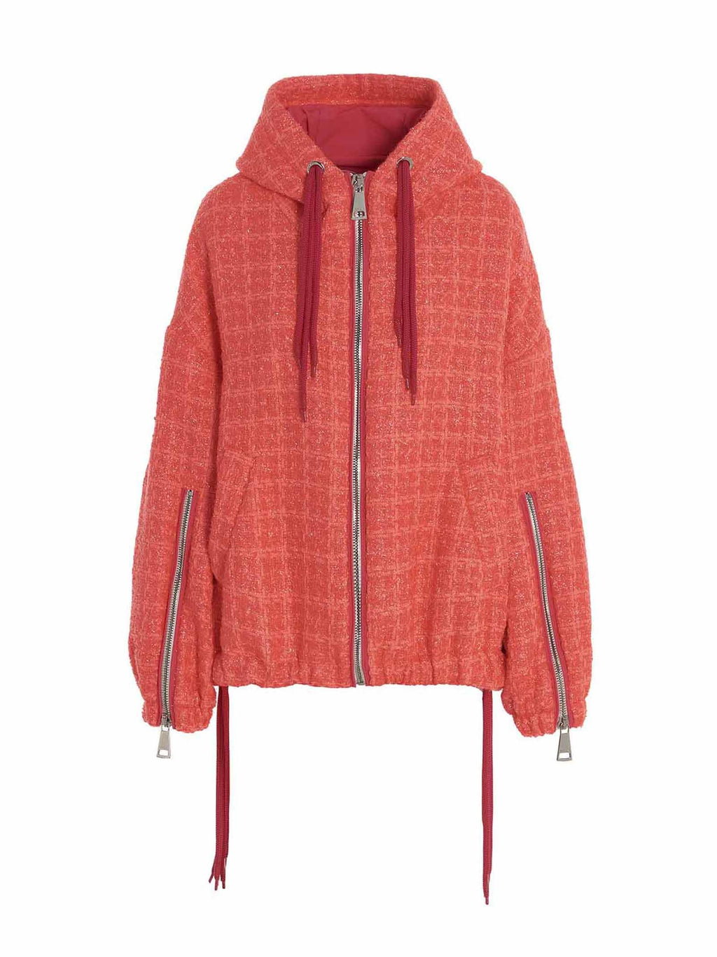 KHRISJOY Chris Windbreaker Tweed Jacket Pink
