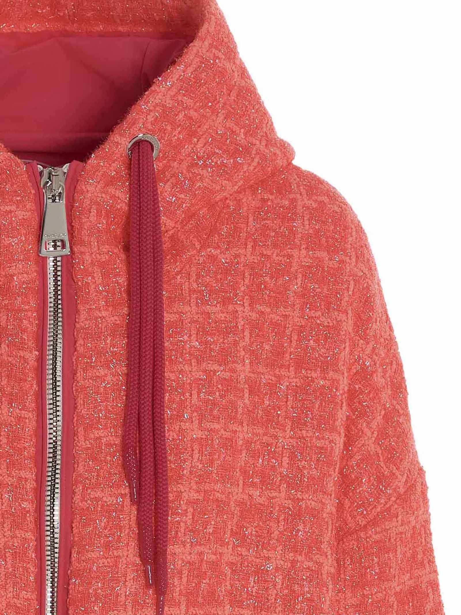 KHRISJOY Chris Windbreaker Tweed Jacket Pink