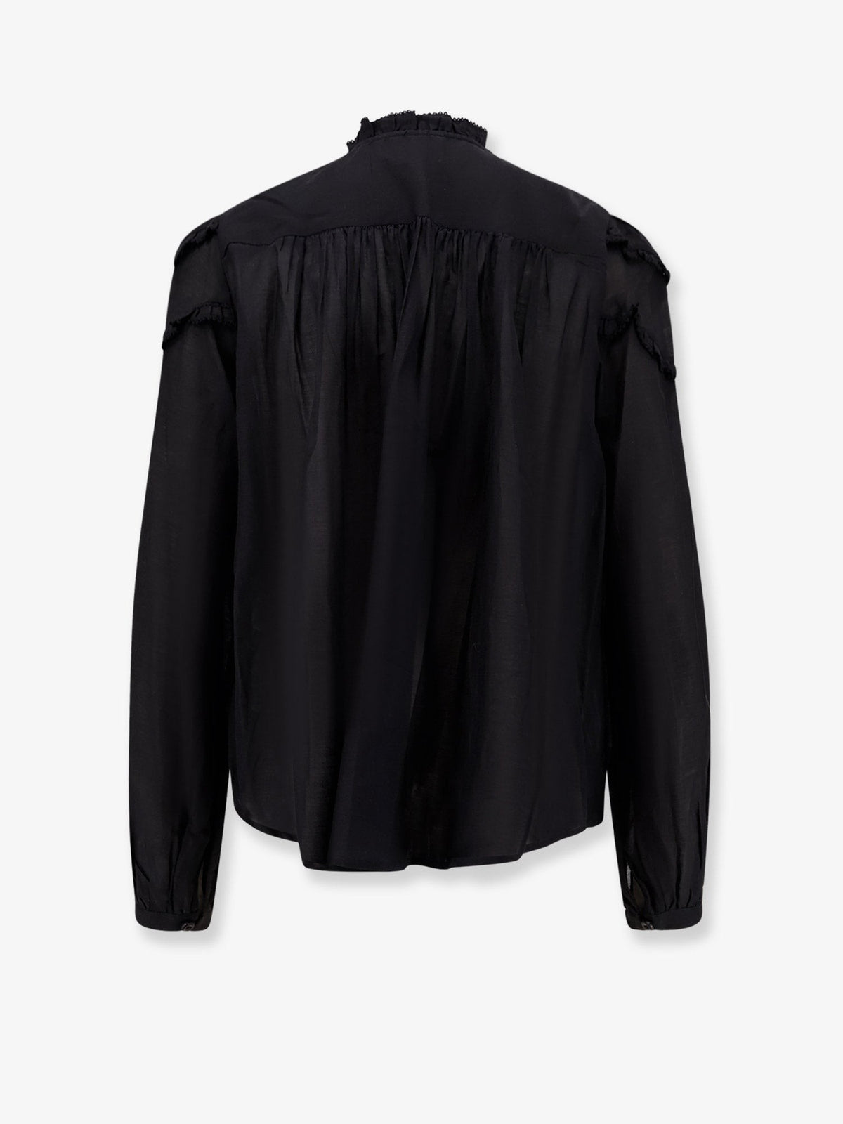 Isabel Marant Étoile Women's Christa Cotton and Viscose Shirt Black