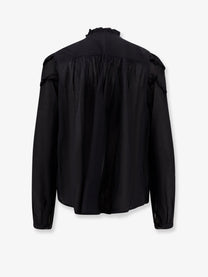 Isabel Marant Étoile Women's Christa Cotton and Viscose Shirt Black