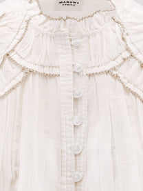 Isabel Marant Étoile Women's Christa Cotton and Viscose Shirt White